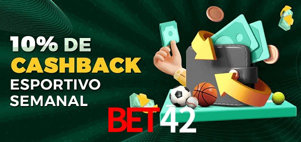 10% de bônus de cashback na bet42